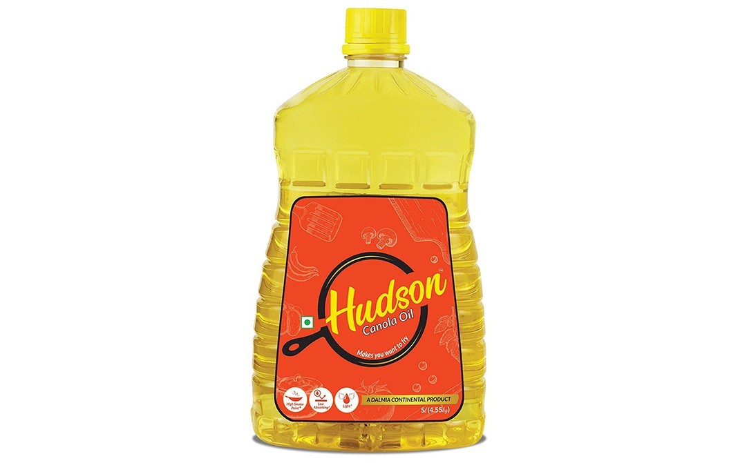 Hudson Canola Oil    Plastic Bottle  5 litre